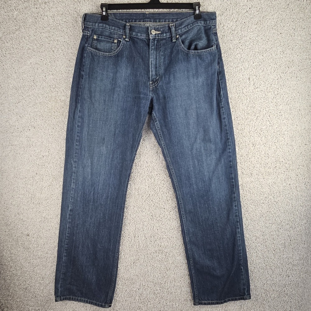 Levis 559 Jeans Men 36x34 Relaxed Straight Blue Medium Wash Denim 100% Cotton